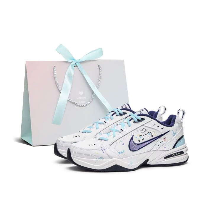 Nike Nike Air Monarch 4 Galileo Manufacture, Cute Kitten Textile, Leather Abrasion Resistant Lightweight Height Increasing