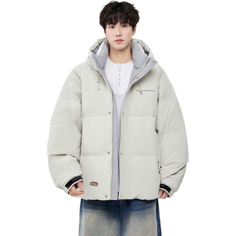 WARRIOR WARRIOR Down Jackets Unisex Hooded Thickened Puffer Jacket
