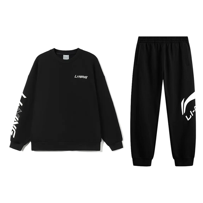 Li-Ning Li Ning Casual Sportswear Unisex Black+Black