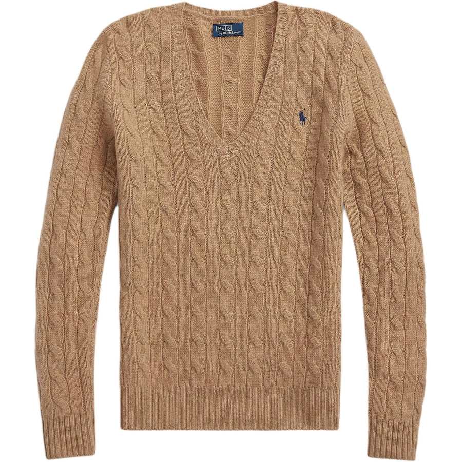 Polo Ralph Lauren Sweater Slim Fit Women's Camel Mixed Color