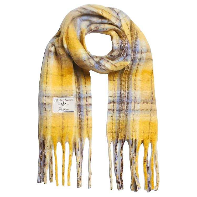 Adidas Originals Knit Scarves Unisex Soft Yellow/Dark Brown/Light Umber