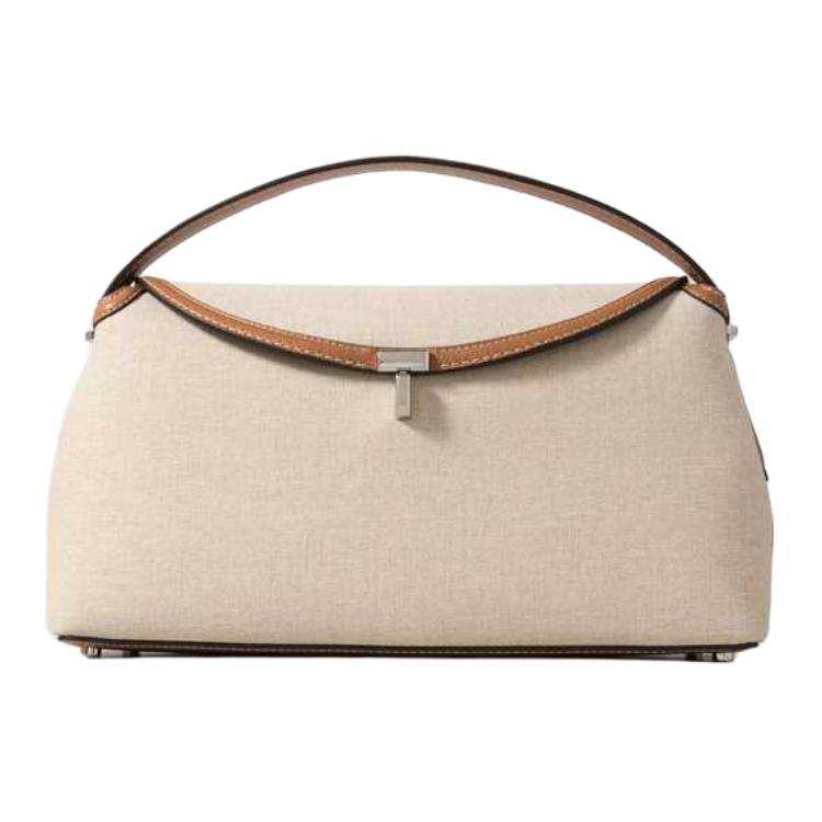 TOTEME Cotton Canvas One Shoulder Handbag Medium Women's Umber