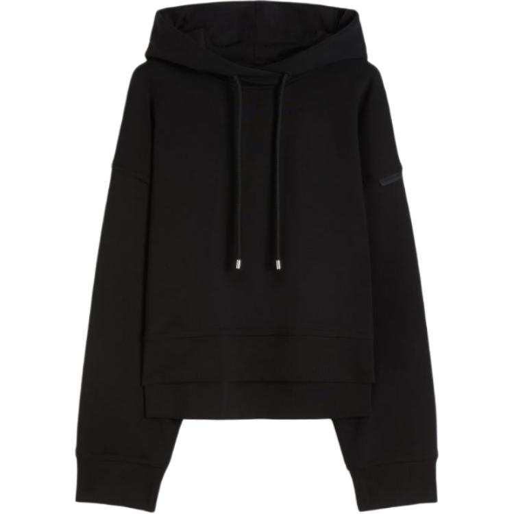 SportMax Spdslogan logo-patch hoodie
