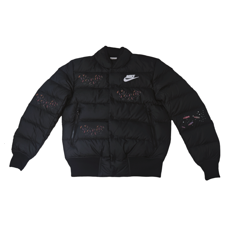 Nike Nike Down Jackets Unisex Black Stand Collar Moderate Down Jacket