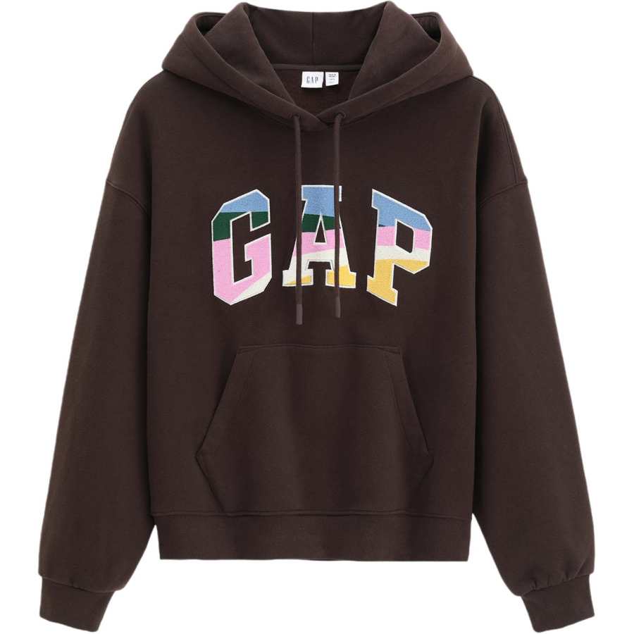 GAP Sweatshirts Women's Brown Hooded Moderate