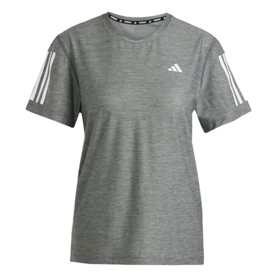 Adidas Adidas Running T Shirts Women's Gray Six/White Mixed Color Moderate