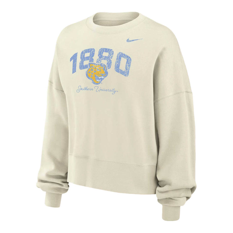 Jordan Jordan Jordan College (Southern University and A&M) Women's Phoenix Fleece Crew-Neck Sweatshirt