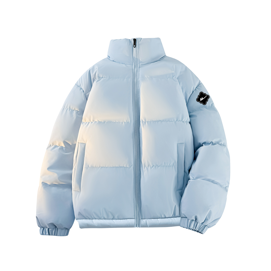 WARRIOR WARRIOR Down Jackets Women's Stand Collar Fleece Lined Quilted Down Jacket