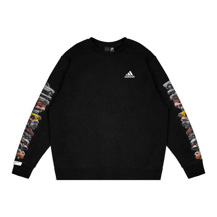 Adidas Adidas Sweatshirts Unisex Black Crew Neck Moderate Regular