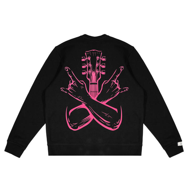 Adidas Adidas Sweatshirts Unisex Black Crew Neck Moderate Regular
