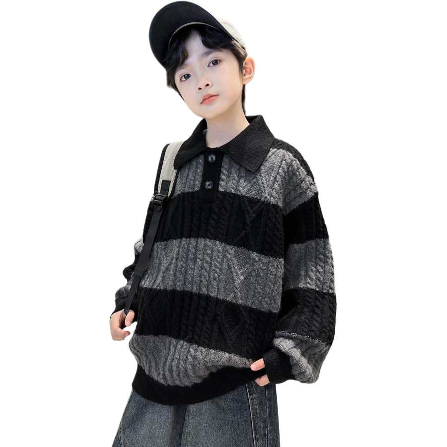 PLANDOO PLANDOO Kids Sweaters Lapel Moderate