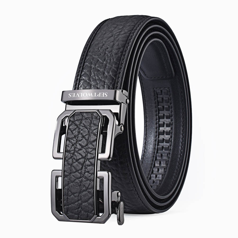 SEPTWOLVES SEPTWOLVES Leather Belts Men's 3.5cm