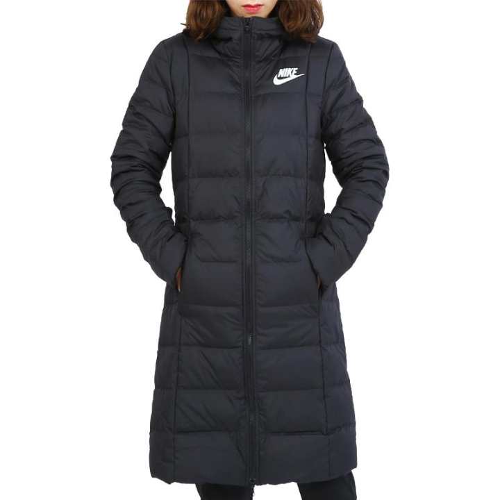 Nike Nike Down Jackets Women's Black Hooded Moderate