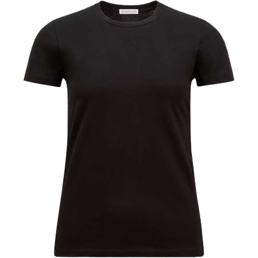 Moncler T Shirts Women's Black Crew Neck