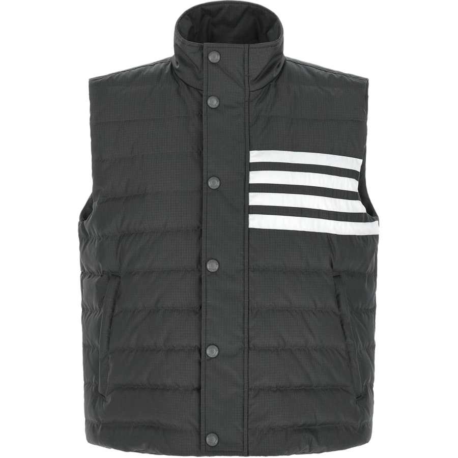 THOM BROWNE Thom Browne Shiny Ripstop Lightweight Down 4-Bar Vest