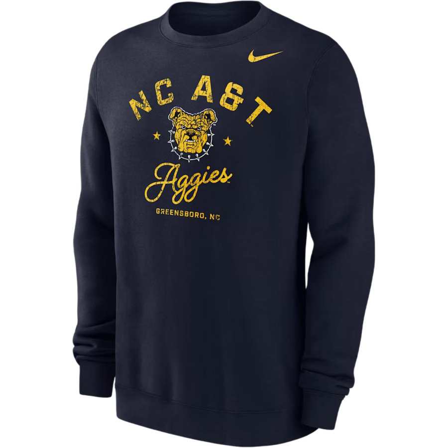 Nike Nike College (North Carolina A&T University) Men’s Club Fleece Crew-Neck Sweatshirt