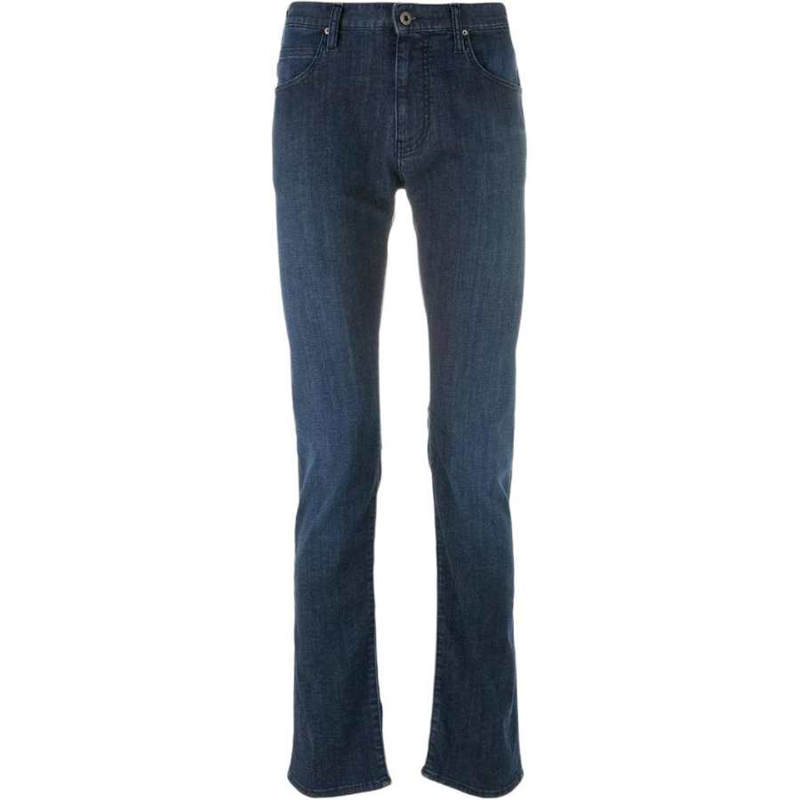 EMPORIO ARMANI Jeans Men's Blue Moderate Flared Pants