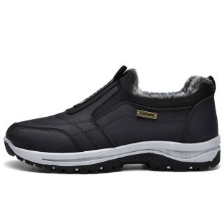 PROTECTCAMEL Casual Shoes, Winter Thermal Fleece Lined Plus Size Seniors Shoes Insulated Shoes Men's