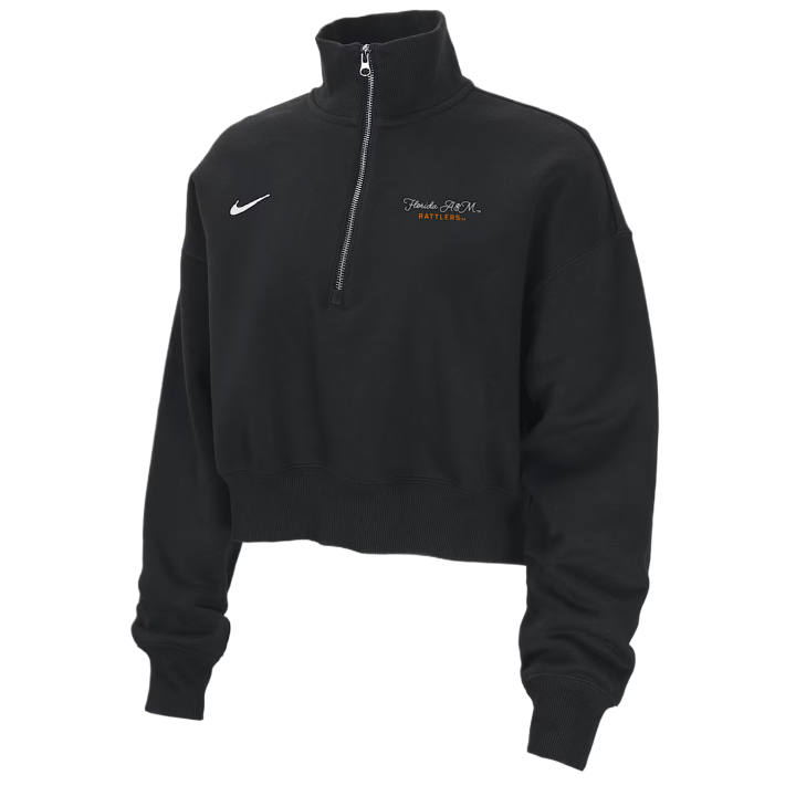 Nike Nike College Phoenix Fleece (Florida A&M University) Women's Cropped 1/4-Zip Pullover