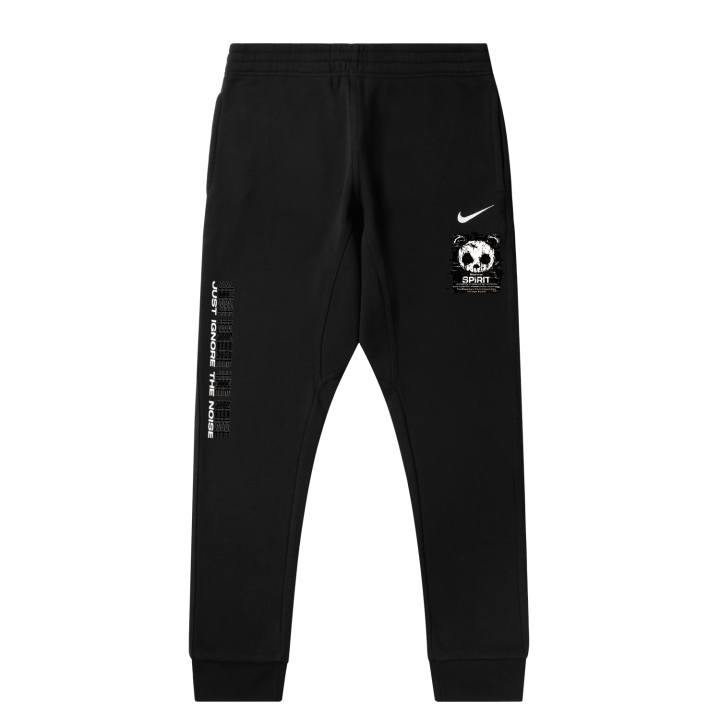 Nike Nike Fleece Lined Panda Warrior Soul K Solid Color Logo Casual Elastic Cuff Knitted Sweatpants Unisex