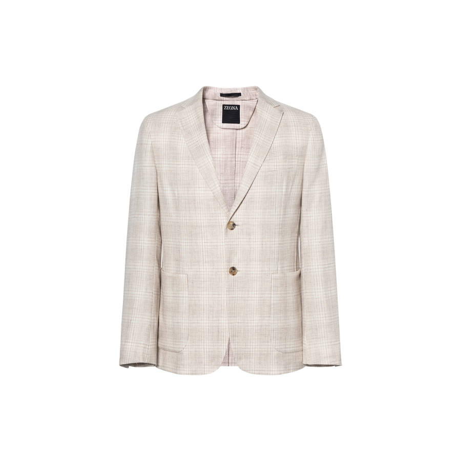 Ermenegildo Zegna SS25 Business Suit Coat Men's Beige