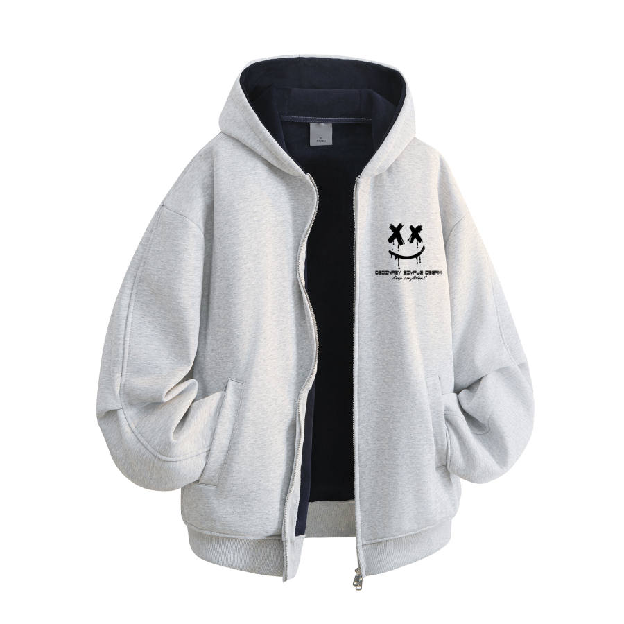 HUANQIU Sweatshirts Unisex Hooded Moderate Heavyweight