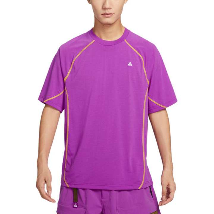 Nike Nike ACG T Shirts Men's Purple Crew Neck Moderate