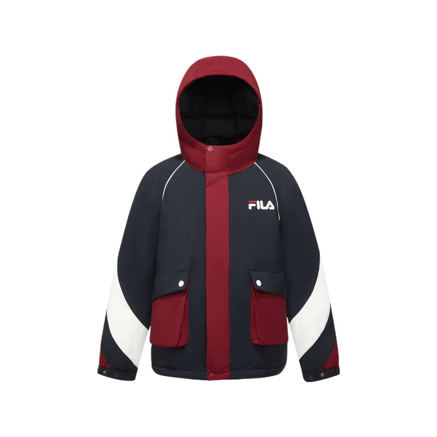 FILA KIDS Down Jackets Hooded Non Detachable Thickened Hooded