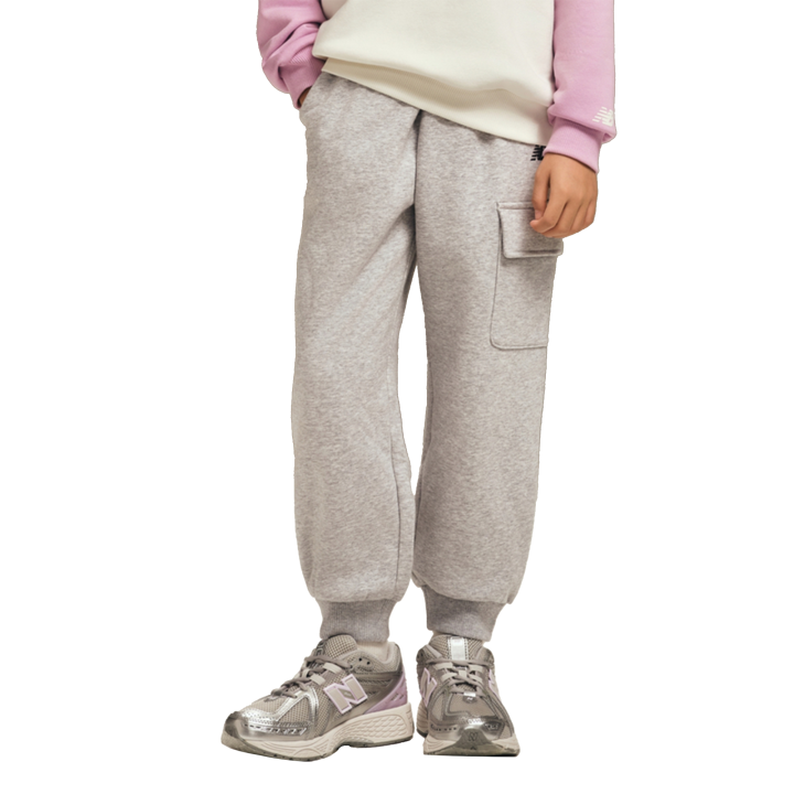 New Balance New Balance Knitted Sweatpants Soft Fleece Lined Skin Friendly Elastic Cuff Minimalist Style Kids'