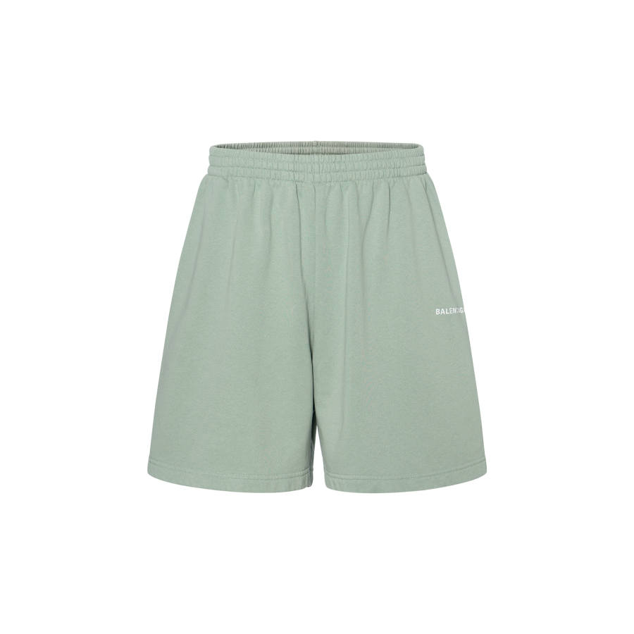 Balenciaga Logo Embroidered Shorts