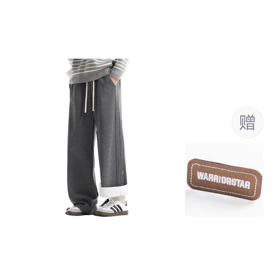 WARRIOR Insulated Pants Unisex Thickened And Fleece Lined Straight Fit Pants