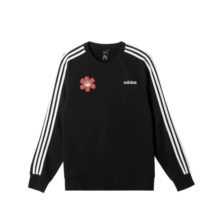 Adidas Adidas Sweatshirts Men's Black Crew Neck Moderate