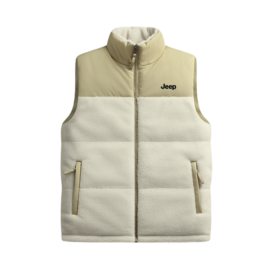Jeep Jeep Down Vests Unisex Stand Collar Moderate Reversible