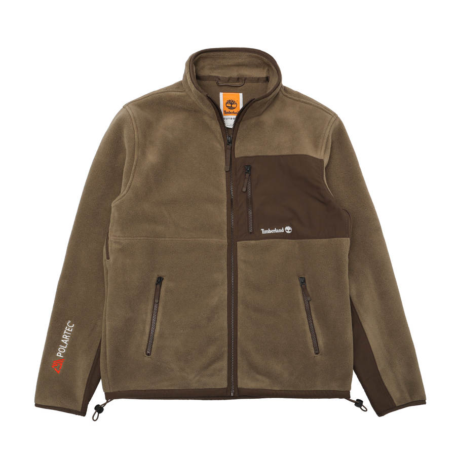 Timberland Fleece Coat Men's Maillard Style Brown