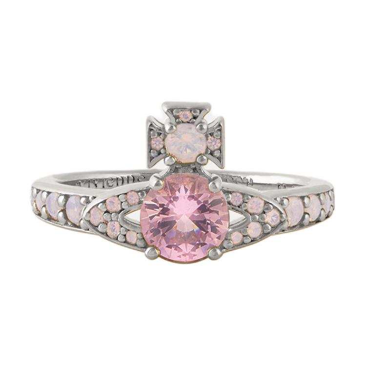 Vivienne Westwood ISMENE 925 Silver Cubic Zirconia Rings Women's
