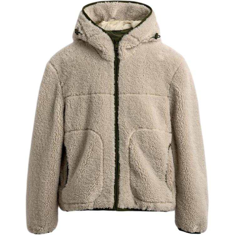 ZARA Jackets Men's Frosted White Stand Collar Moderate Other
