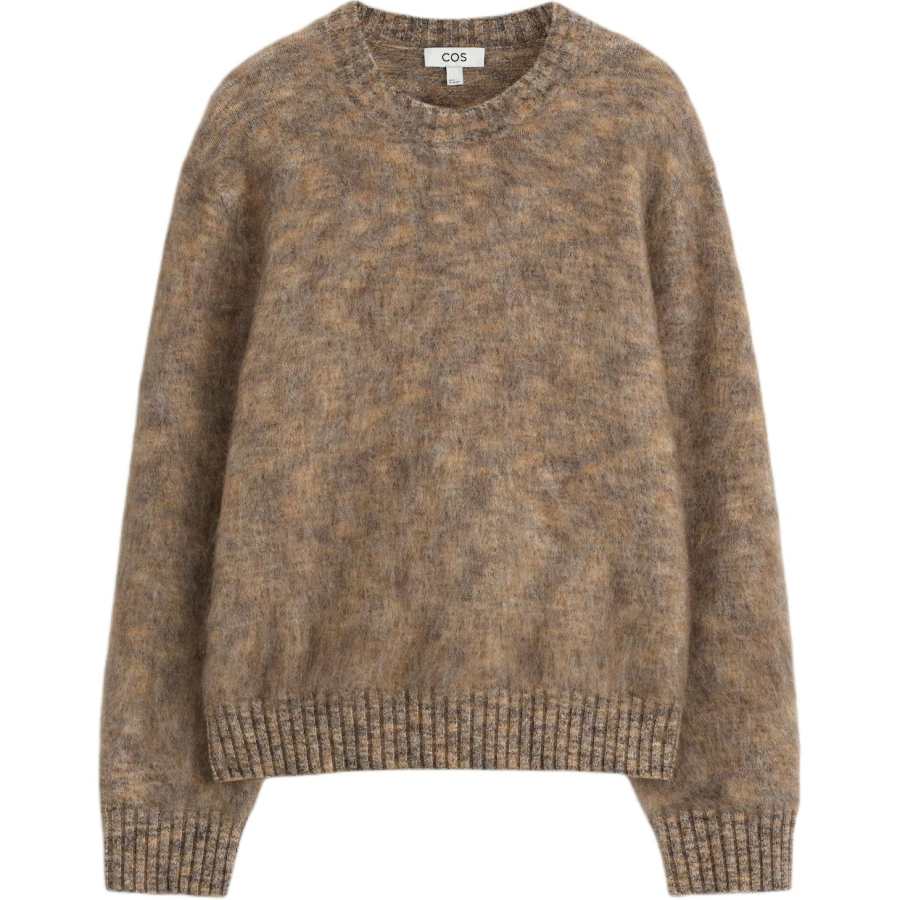 COS COS Sweaters Men's Brown Crew Neck Moderate
