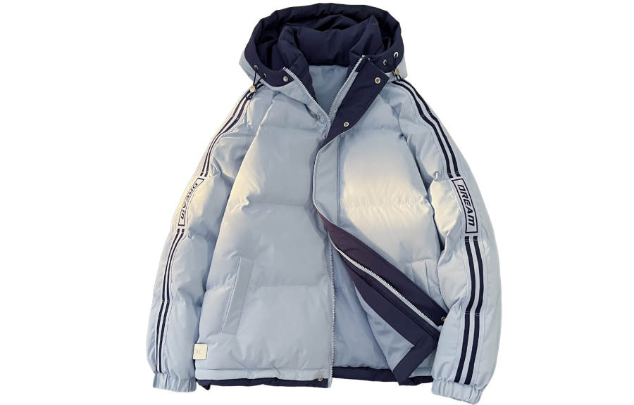 WARRIOR WARRIOR Puffer Jackets Unisex Hooded Thickened Padded Puffer Jacket