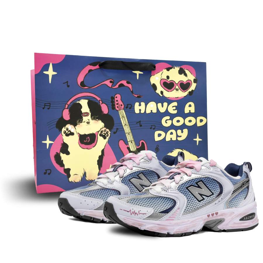 New Balance New Balance NB 530 Cushioning Abrasion Resistant Breathable Lightweight Low top Running Shoes Unisex Dark Blue