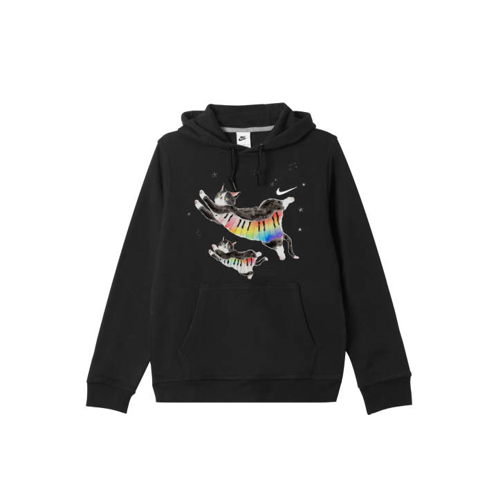 Nike Nike Sweatshirts Men's Black Hooded Moderate Regular