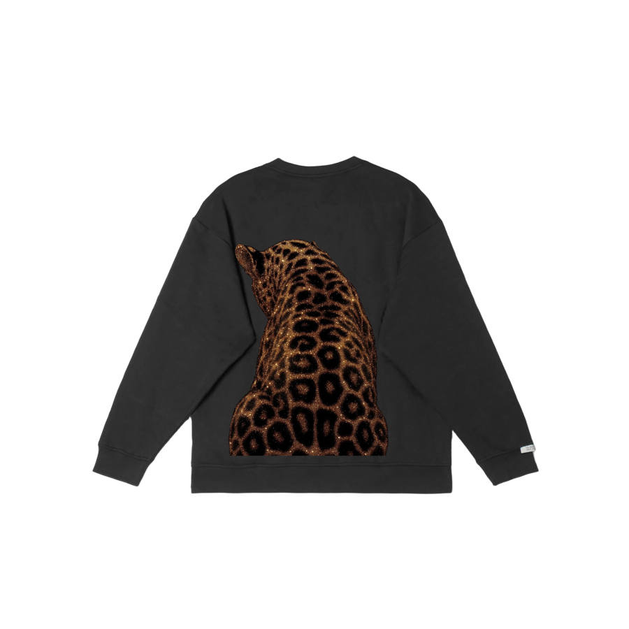 Adidas Adidas LABEL Sweatshirts Unisex Black Crew Neck Moderate