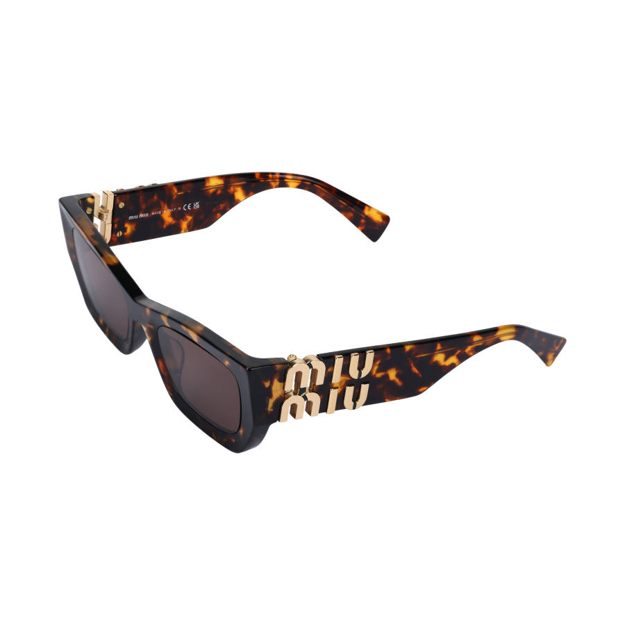 MIU MIU MIU MIU Eyewear Tortoiseshell Rectangle frame Sunglasses