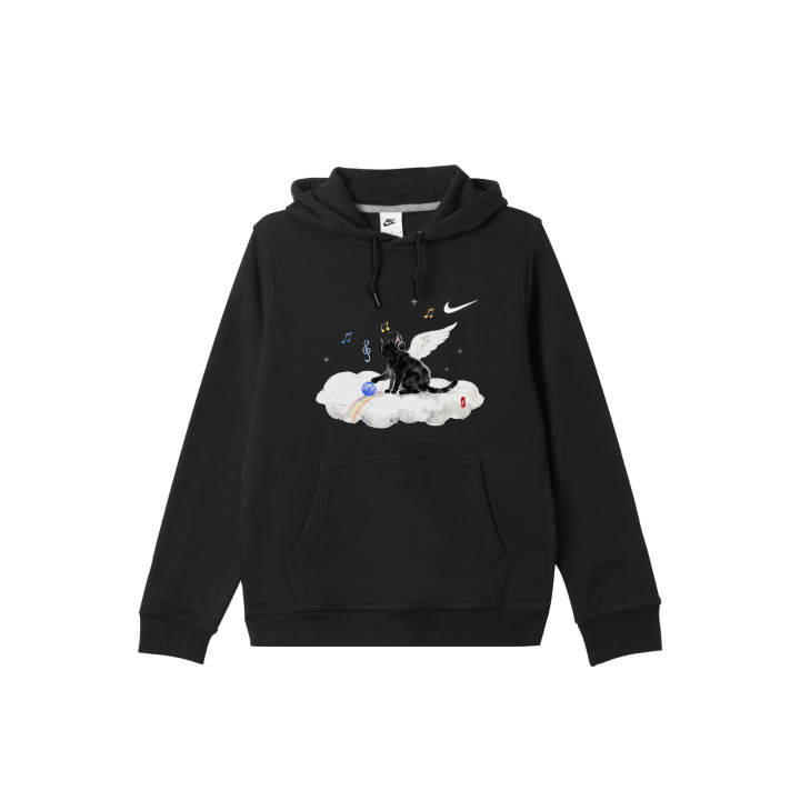 Nike Nike Sweatshirts Men's Black Hooded Moderate Regular