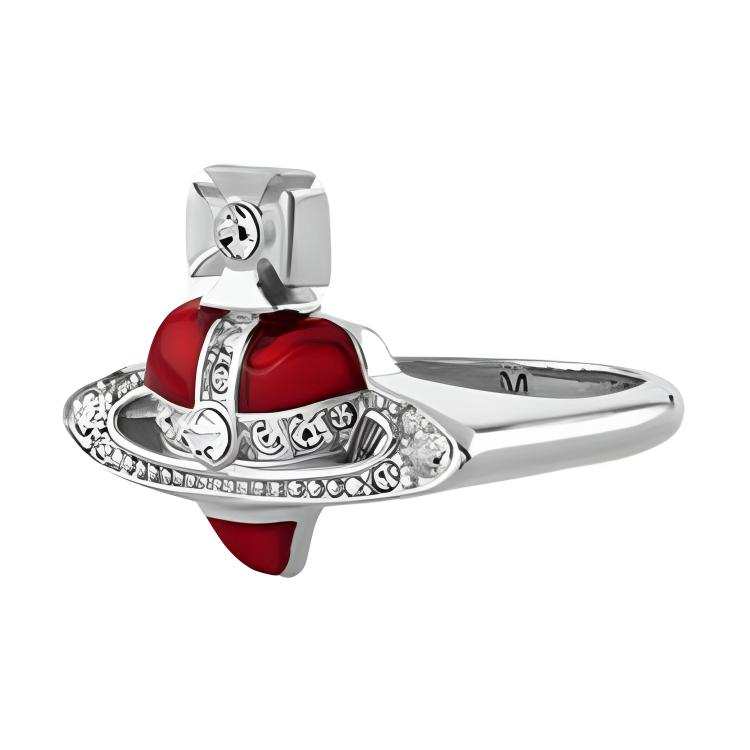 Vivienne Westwood Crystal Rings Unisex Silver