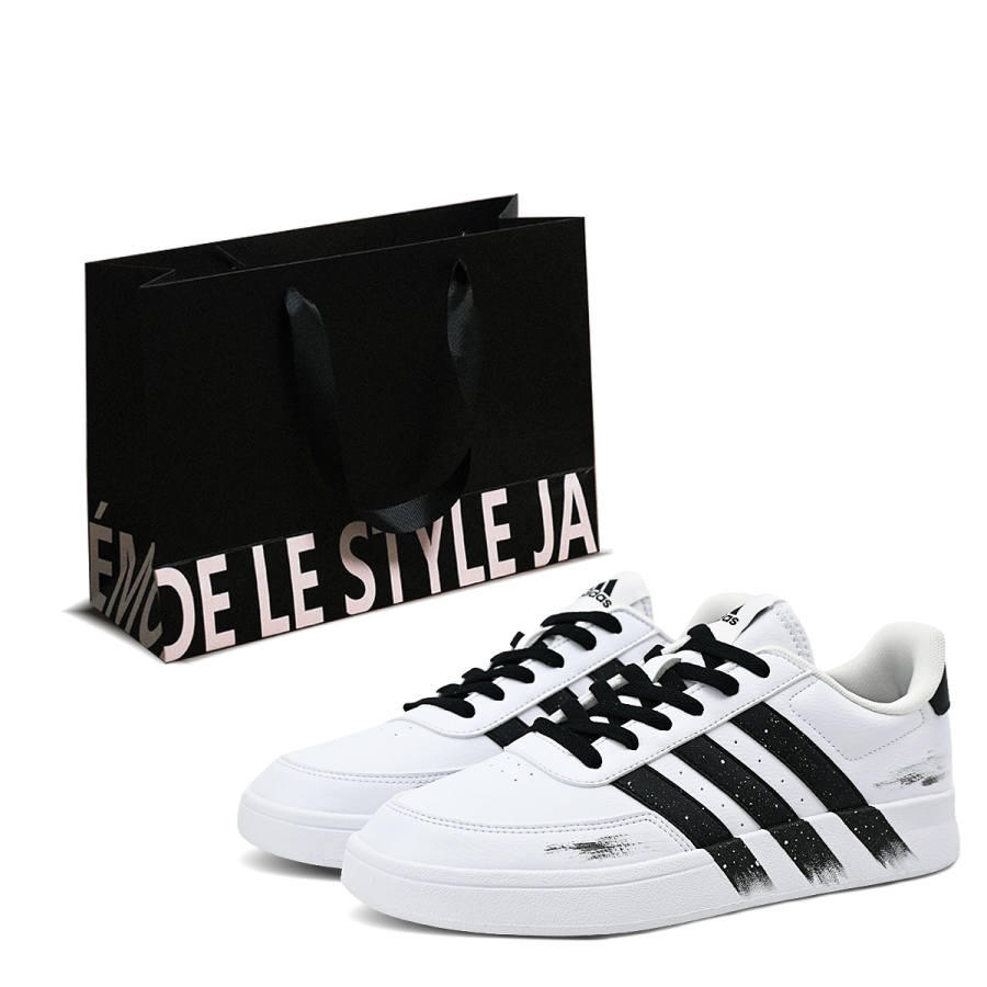 Adidas Adidas BREAKNET 2.0 Xingtin Wear resistant And Lightweight Low top Skateboard Shoes Men's Black White