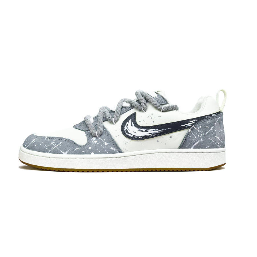 Nike Nike Court Borough Floating Light And Gentle Dreams Abrasion Resistant Low top Skateboard Shoes Men's White Gray