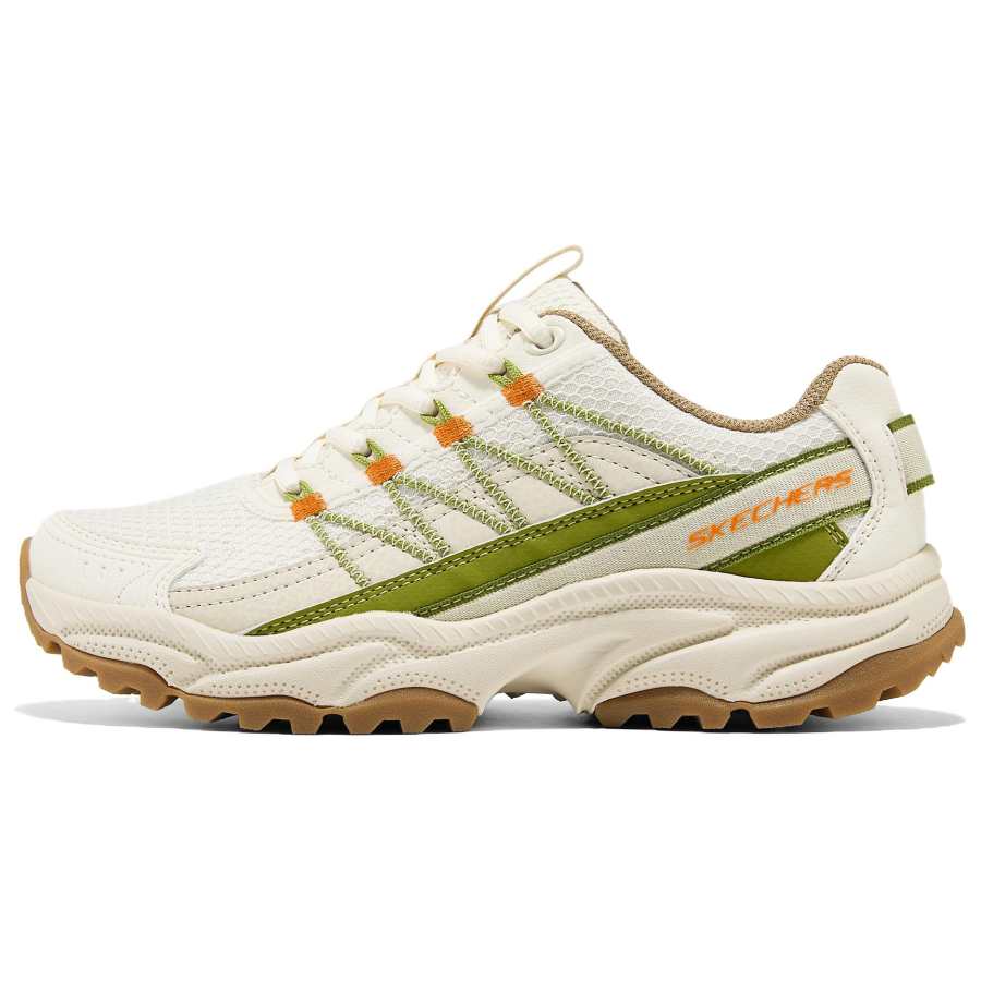Skechers Cyan Lin Cushioning Abrasion Resistant Breathable Rebound Low top Hiking Shoes Women's White