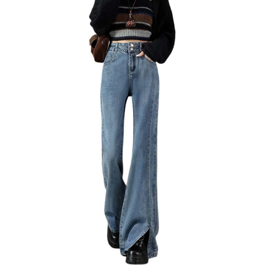 Tonlion Jeans Women's Medium Blue Moderate Flared Pants