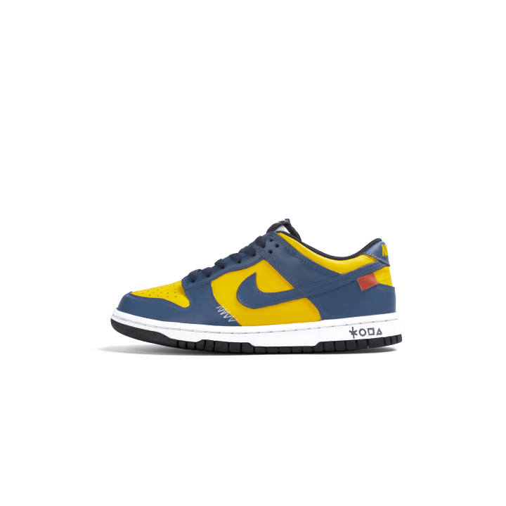 Nike Nike Dunk Abrasion Resistant Low top Skateboard Shoes Unisex Dark Blue