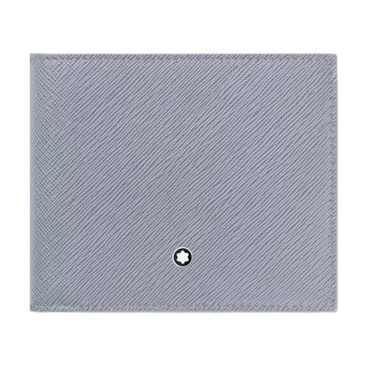 MONTBLANC MONTBLANC Cow Leather Wallet Men's Gray